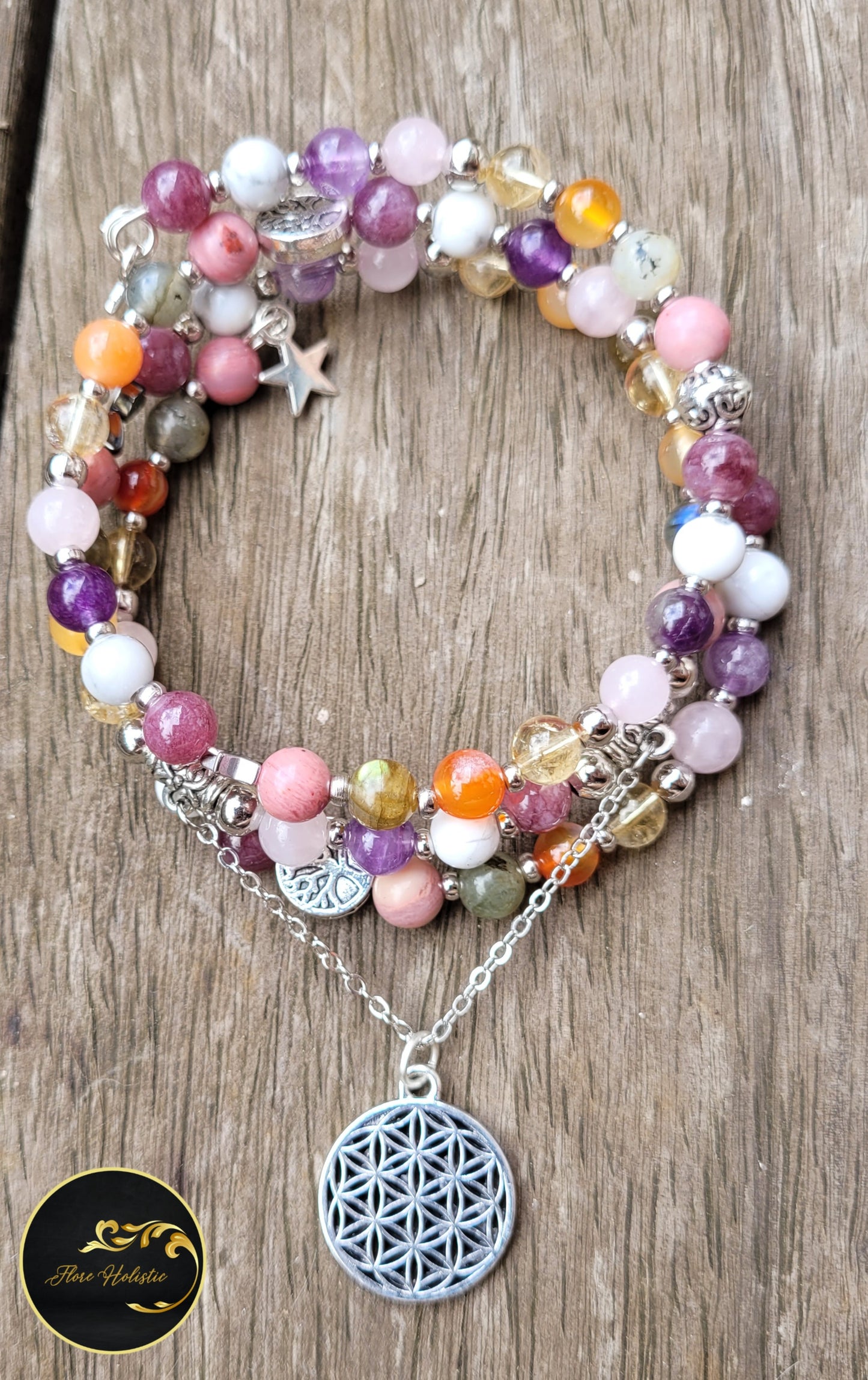 Bracelet chemin de vie multirangs