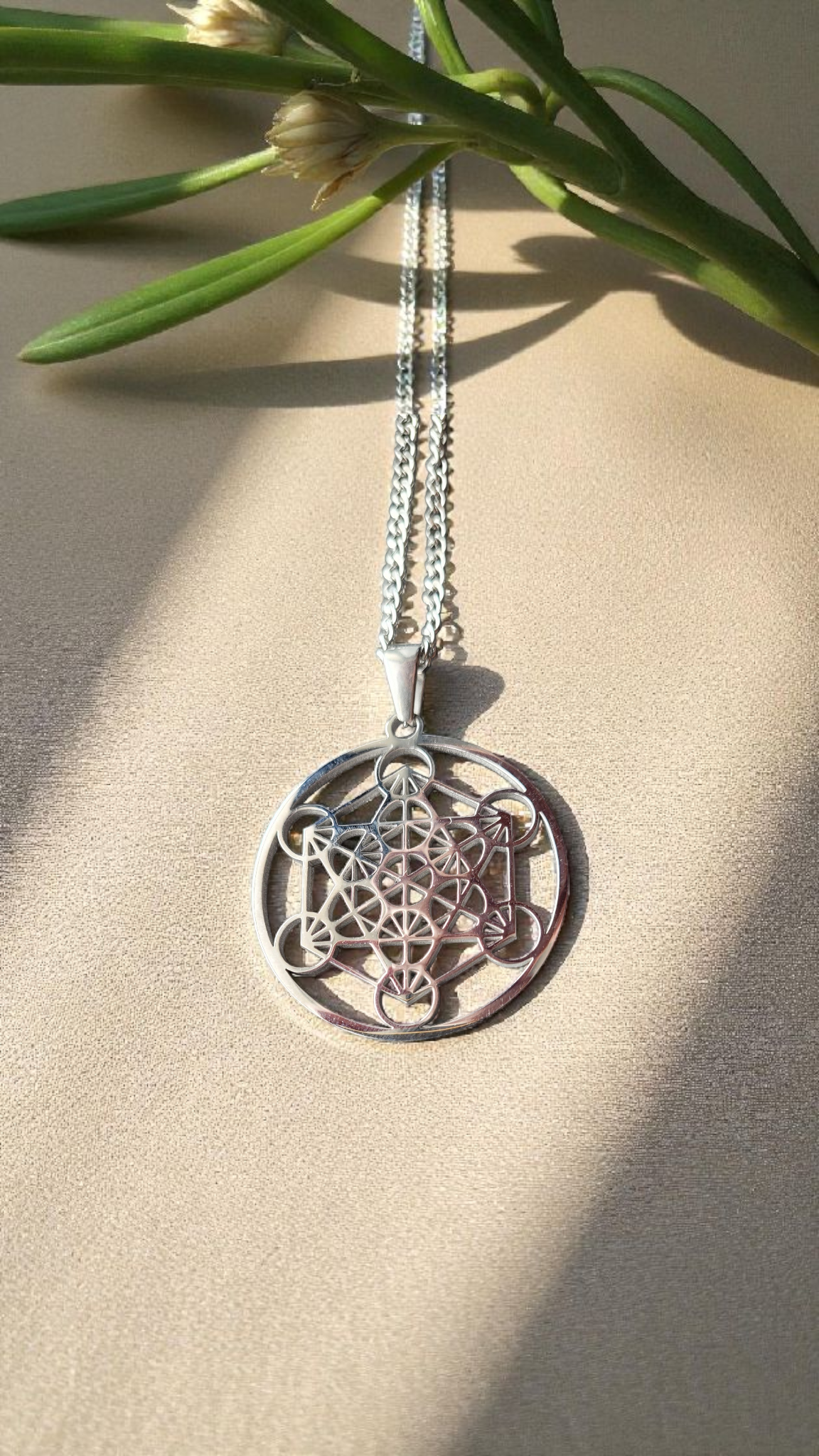 ✨ Collier Arbre de Vie ou Métatron – Acier inoxydable
