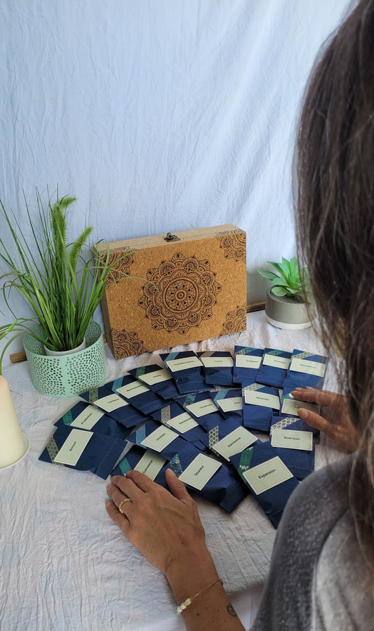 Oracle Trésor Minéral – 21 Sachets Intuitifs (Édition Limitée) Flore Holistic