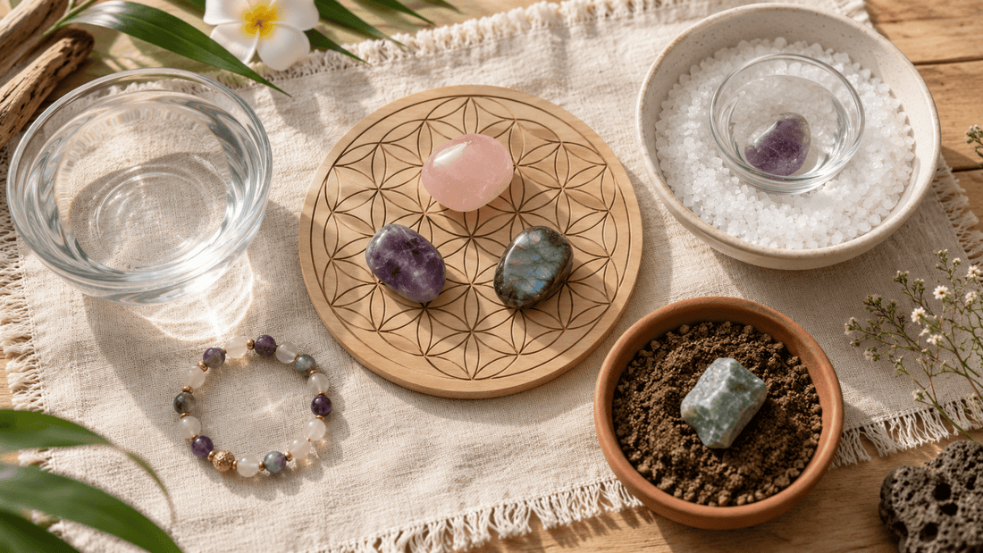 Comment purifier ses pierres sans les abîmer ? 4 méthodes simples - Flore Holistic