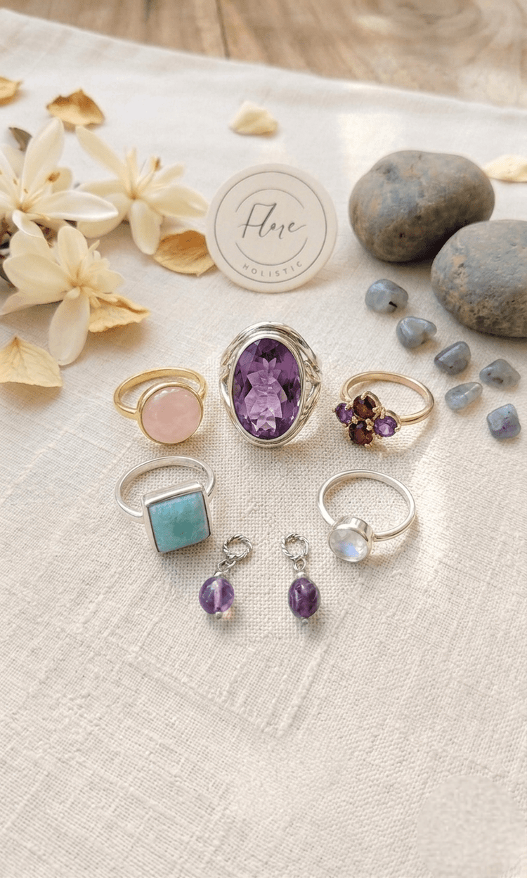 Bagues pierre naturelle - Flore Holistic