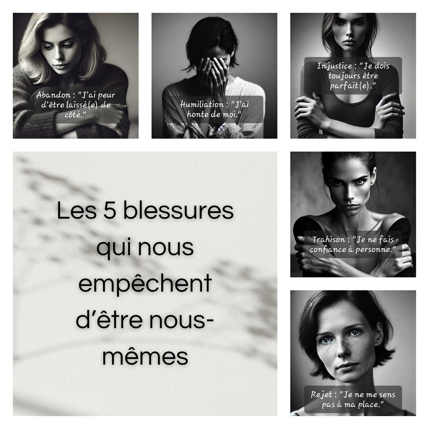 Les 5 blessures de l'âme