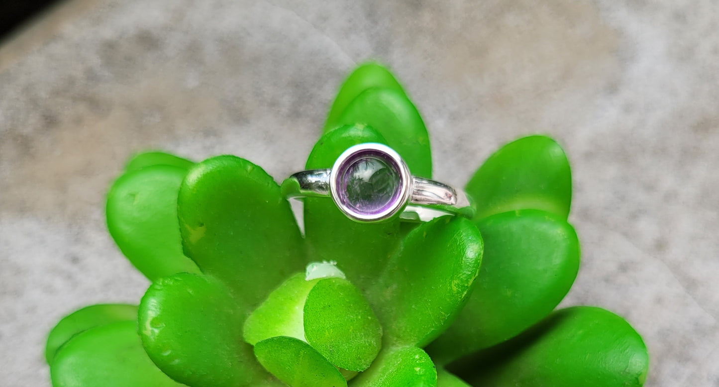 Bague pierres naturelles et argent 925