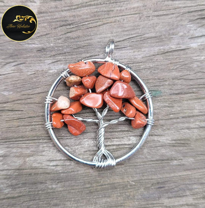 Pendentif en jaspe rouge