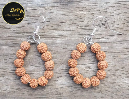 Créoles en rudraksha