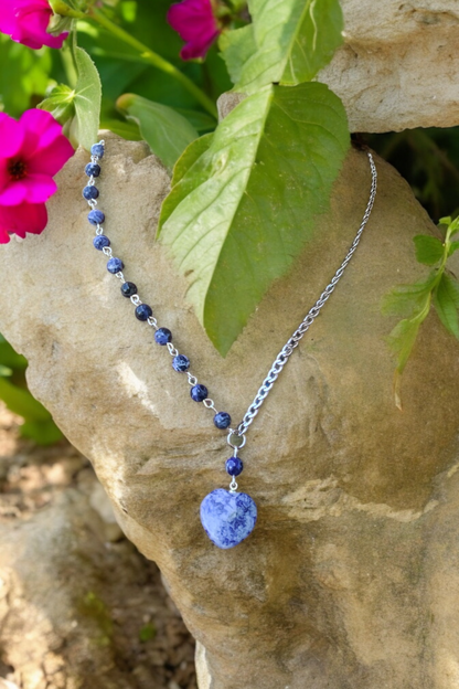 Collier asymétrique en sodalite