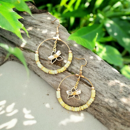 Boucles d'oreilles "créoles tropicales"