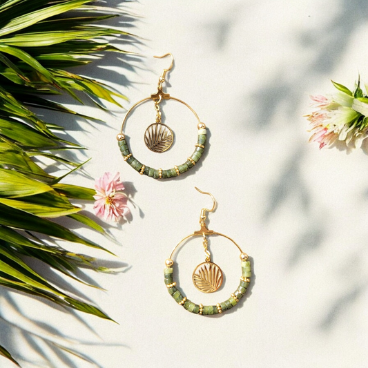 Boucles d'oreilles "créoles tropicales"