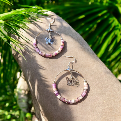 Boucles d'oreilles "créoles tropicales"