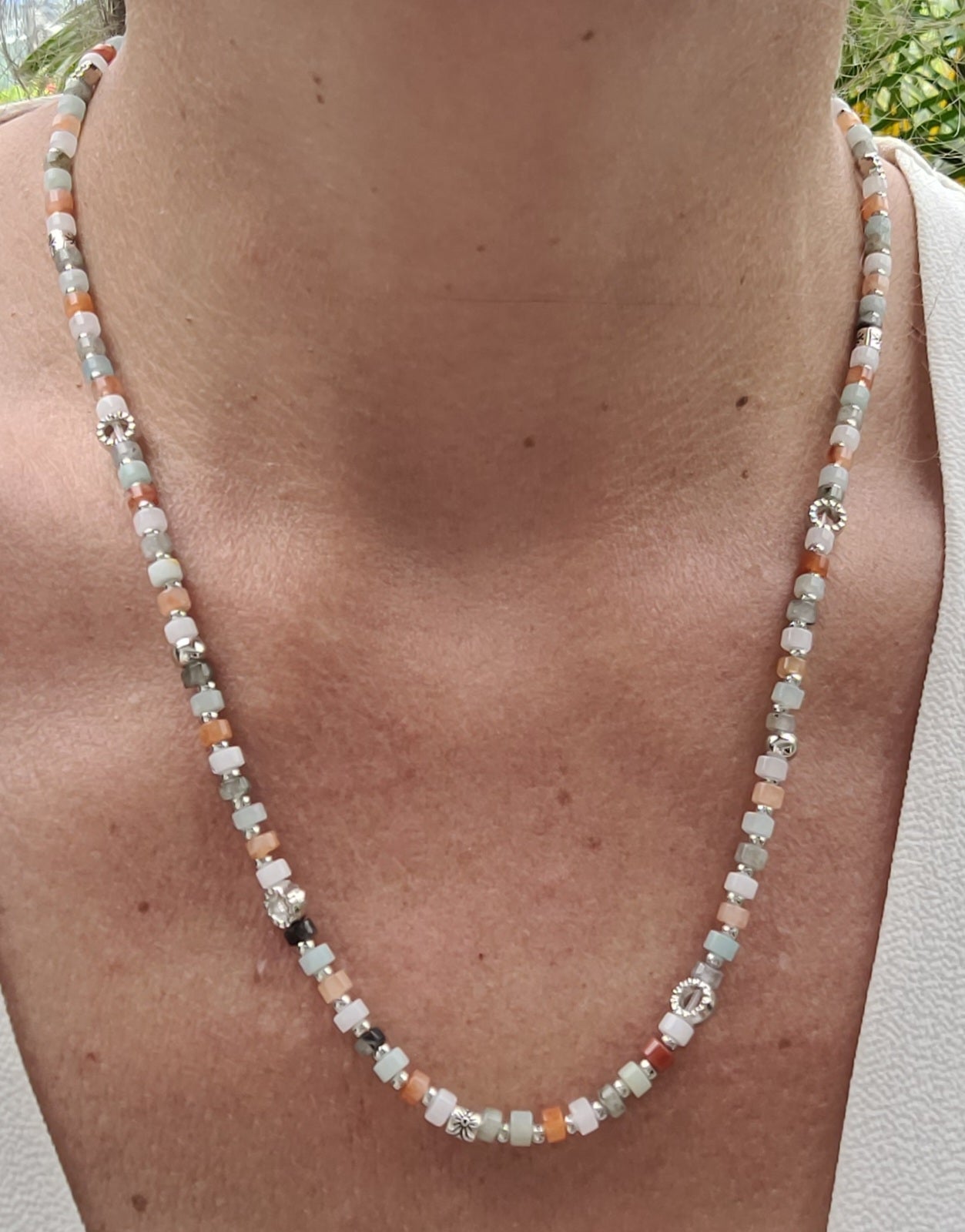 Bijou 3 en 1 Multi - Pierres – Transformation et Équilibre intérieur - Collier pierres naturelles - Flore Holistic