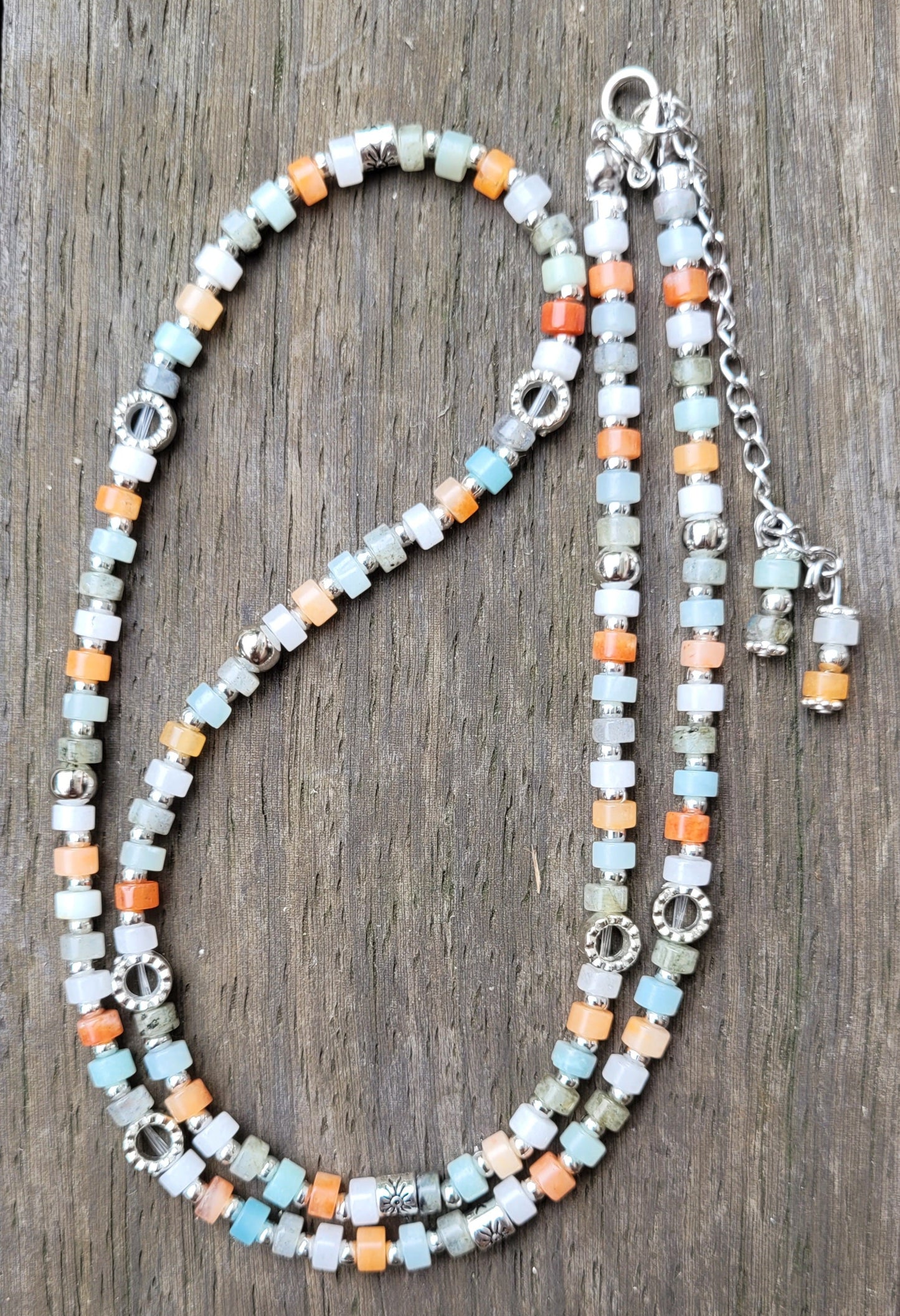 Bijou 3 en 1 Multi - Pierres – Transformation et Équilibre intérieur - Collier pierres naturelles - Flore Holistic