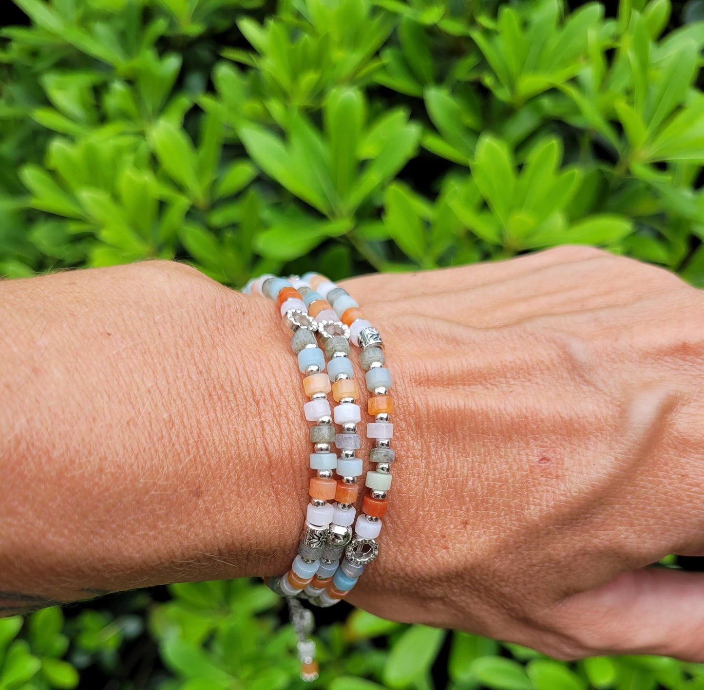 Bijou 3 en 1 Multi - Pierres – Transformation et Équilibre intérieur - Collier pierres naturelles - Flore Holistic