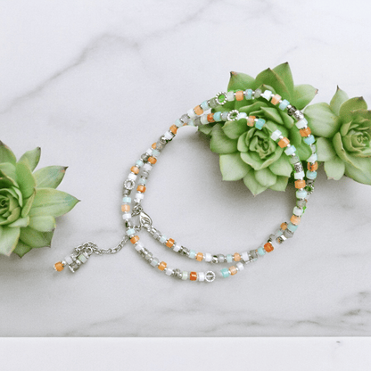 Bijou 3 en 1 Multi - Pierres – Transformation et Équilibre intérieur - Collier pierres naturelles - Flore Holistic