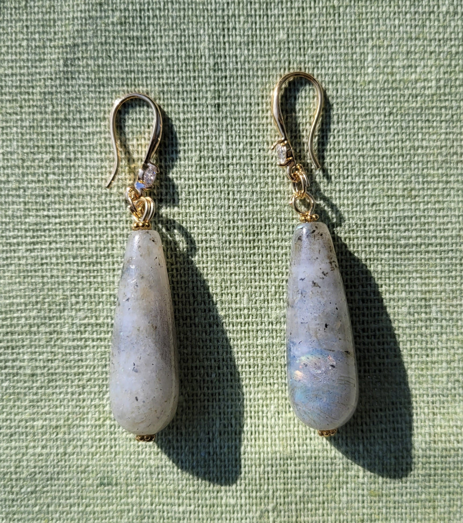 Boucles d’oreilles Labradorite – Protection et intuition - Boucles d'oreilles pierres naturelles - Flore Holistic