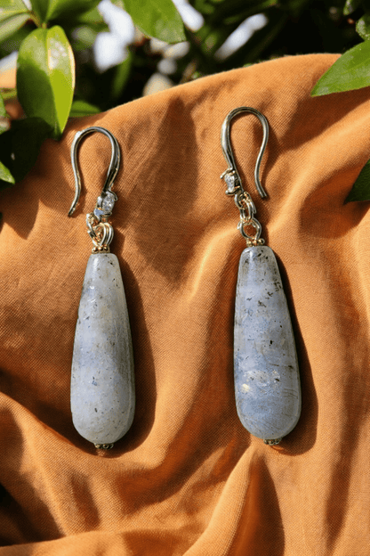 Boucles d’oreilles Labradorite – Protection et intuition - Boucles d'oreilles pierres naturelles - Flore Holistic