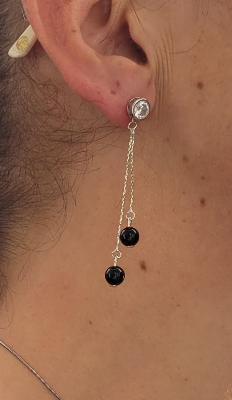 Boucles d’oreilles Œil de Faucon – Clarté et protection - Boucles d'oreilles pierres naturelles - Flore Holistic