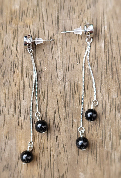 Boucles d’oreilles Œil de Faucon – Clarté et protection - Boucles d'oreilles pierres naturelles - Flore Holistic