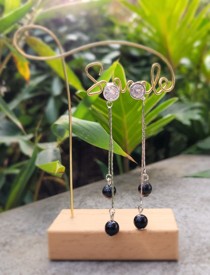 Boucles d’oreilles Œil de Faucon – Clarté et protection - Boucles d'oreilles pierres naturelles - Flore Holistic