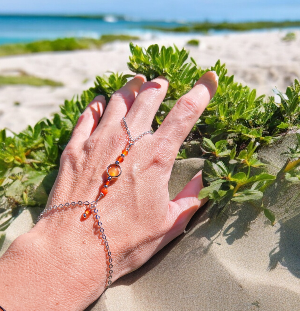 Bracelet bague cornaline - Flore Holistic