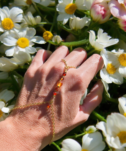 Bracelet bague cornaline - Flore Holistic