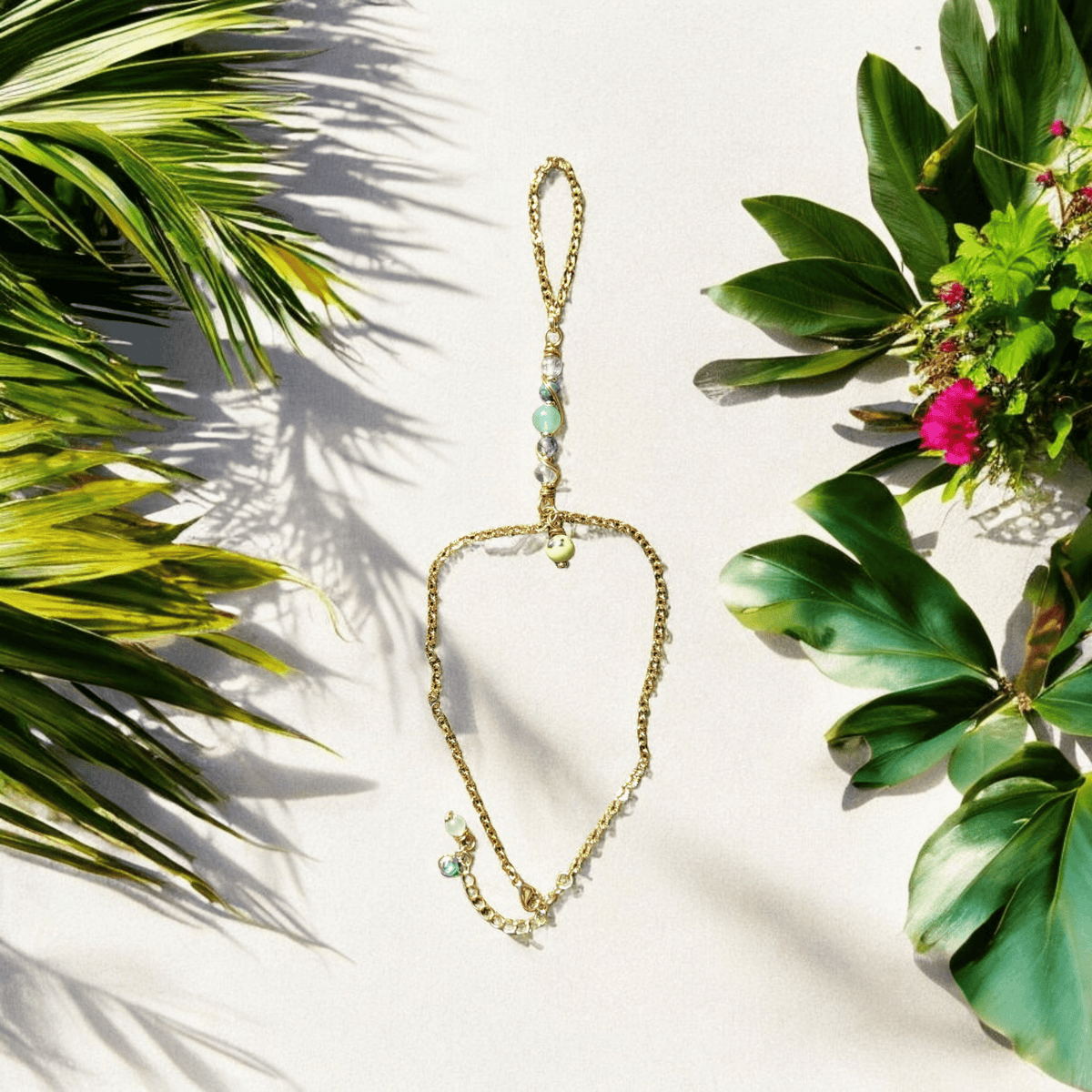 Bracelet bague "Plénitude" - Bracelet bague pierres naturelles - Flore Holistic