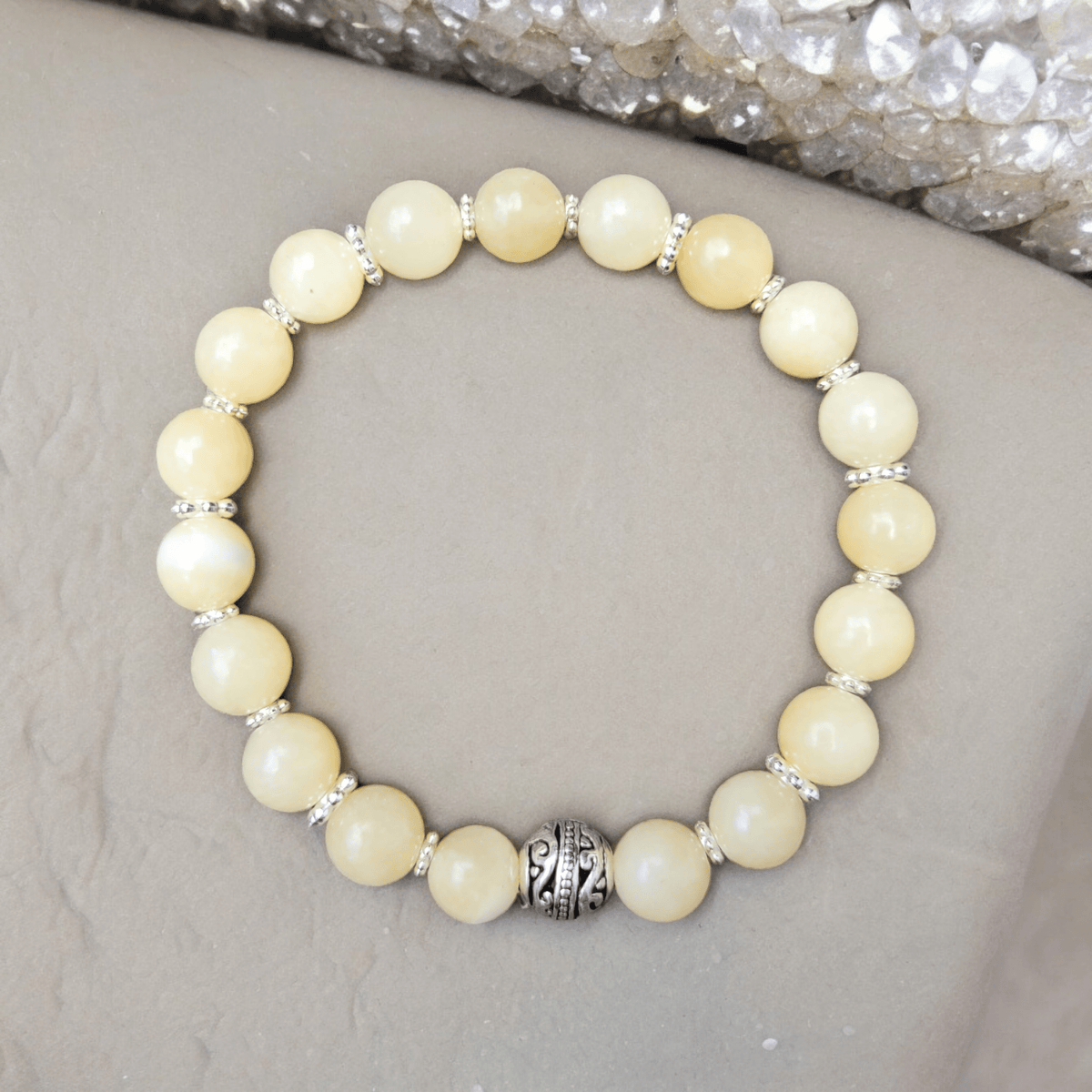 Bracelet Calcite Orange 8mm – Énergie, Joie et Confiance - Bracelets pierres naturelles - Flore Holistic