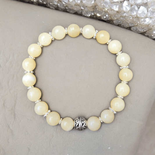 Bracelet Calcite Orange 8mm – Énergie, Joie et Confiance - Bracelets pierres naturelles - Flore Holistic