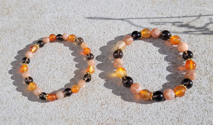 Bracelet d’Acceptation et de Rayonnement – Guérison de la Blessure d’Humiliation - Bracelets pierres naturelles - Flore Holistic