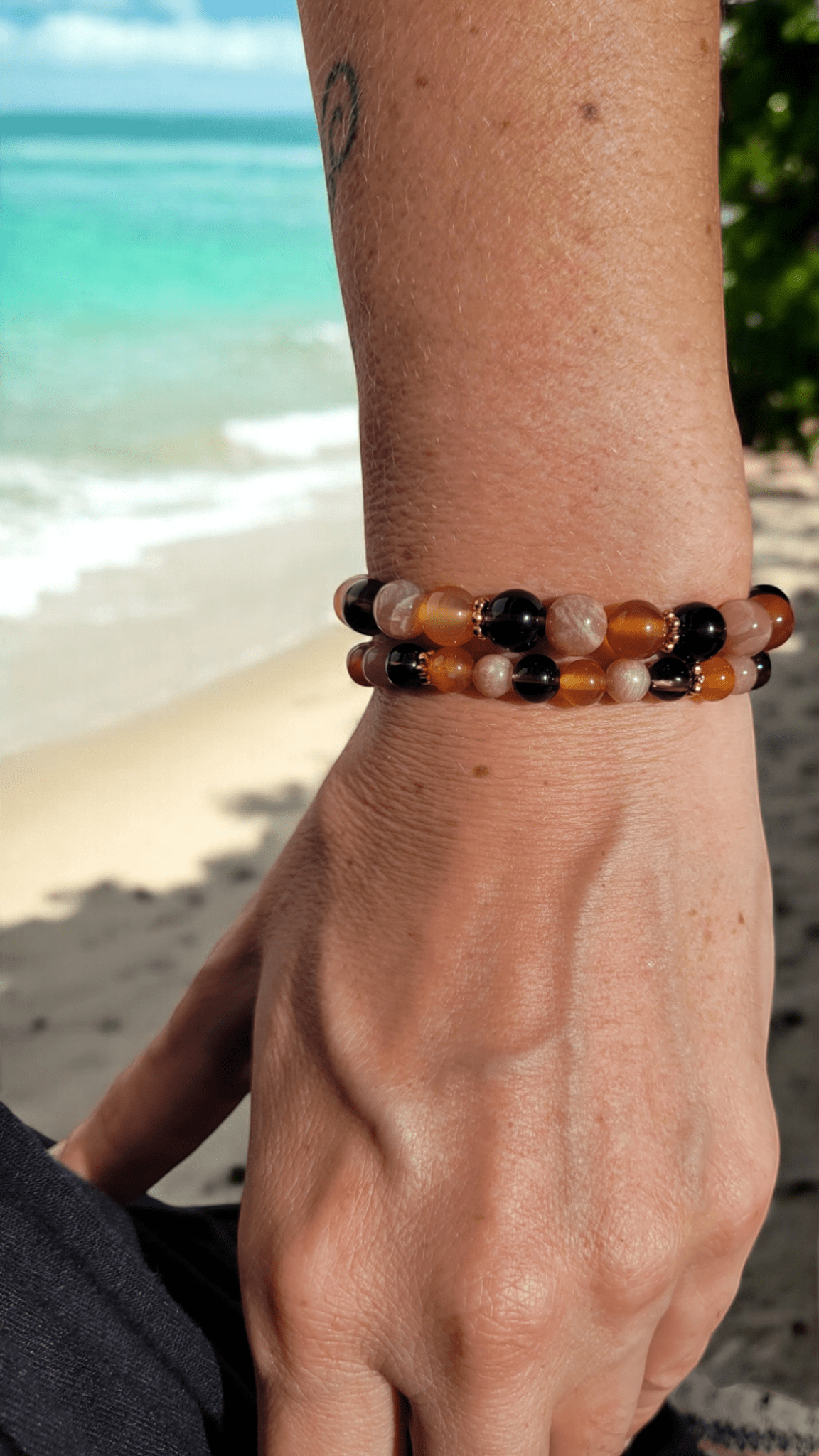 Bracelet d’Acceptation et de Rayonnement – Guérison de la Blessure d’Humiliation - Bracelets pierres naturelles - Flore Holistic