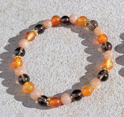 Bracelet d’Acceptation et de Rayonnement – Guérison de la Blessure d’Humiliation - Bracelets pierres naturelles - Flore Holistic