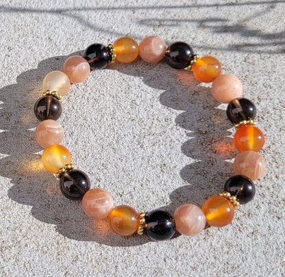 Bracelet d’Acceptation et de Rayonnement – Guérison de la Blessure d’Humiliation - Bracelets pierres naturelles - Flore Holistic