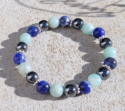 Bracelet d’Harmonie et d’Expression – Guérison de la Blessure d’Injustice - Bracelets pierres naturelles - Flore Holistic