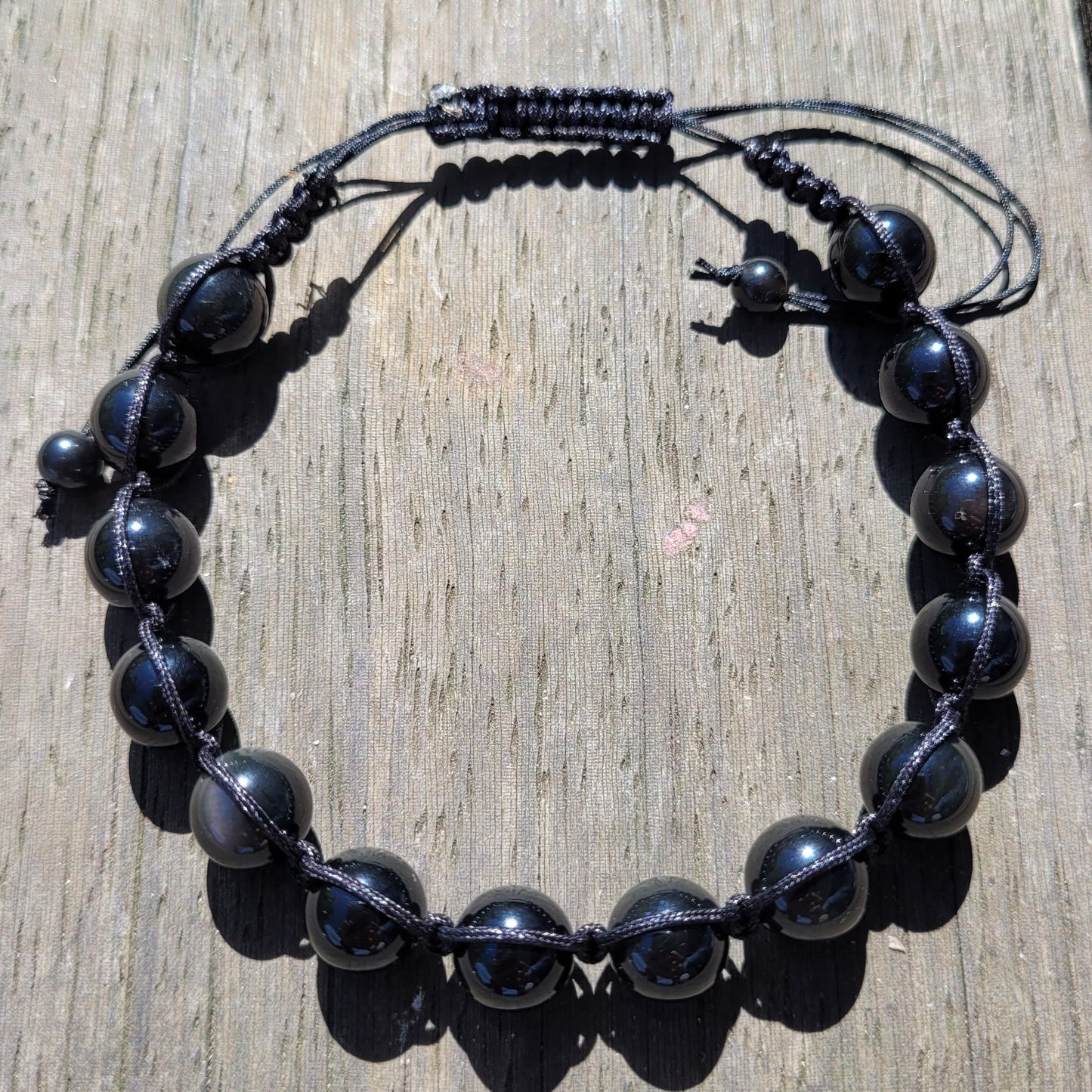 Bracelet Homme Obsidienne Œil Céleste – Protection et Puissance intérieure - Bracelets pierres naturelles - Flore Holistic