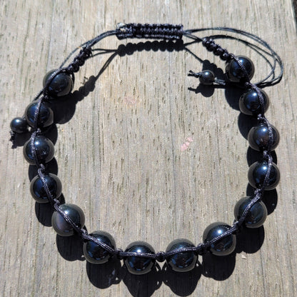 Bracelet Homme Obsidienne Œil Céleste – Protection et Puissance intérieure - Bracelets pierres naturelles - Flore Holistic