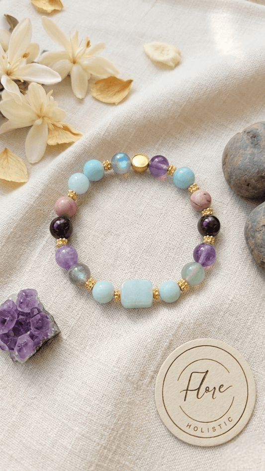 Bracelet Libération Émotionnelle – Outil de retour au calme en pierres naturelles - Bracelets pierres naturelles - Flore Holistic