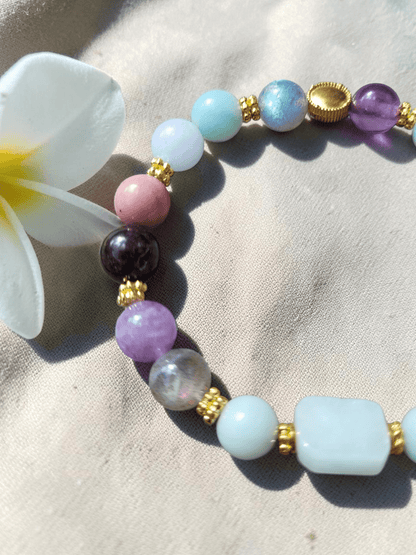 Bracelet Libération Émotionnelle – Outil de retour au calme en pierres naturelles - Bracelets pierres naturelles - Flore Holistic