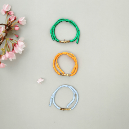 Bracelet Tibétain en Cuivre – Énergie et Harmonie - Bracelets pierres naturelles - Flore Holistic