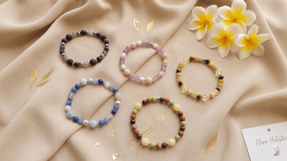 Bracelets énergétiques “Les Petits Mots du Quotidien” – Pierres naturelles - Bracelets pierres naturelles - Flore Holistic