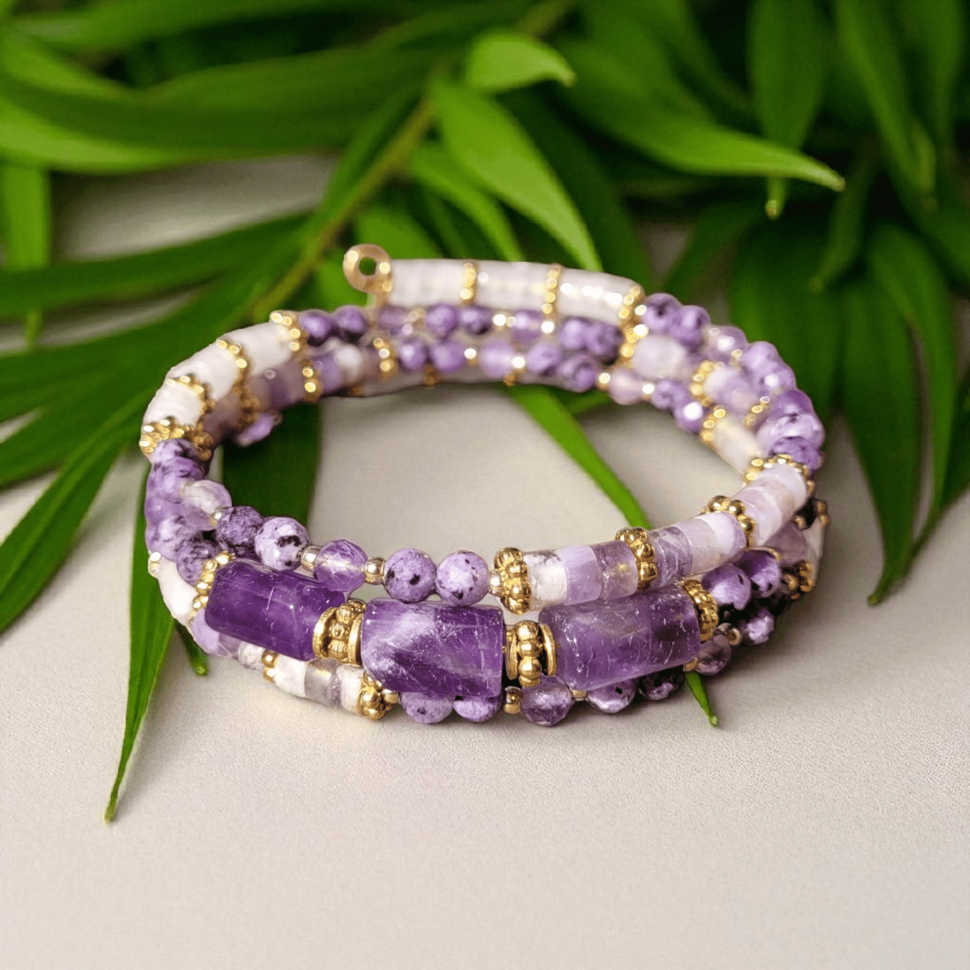 Bracelets multirangs Aura Libre – Énergie & Élégance - Flore Holistic