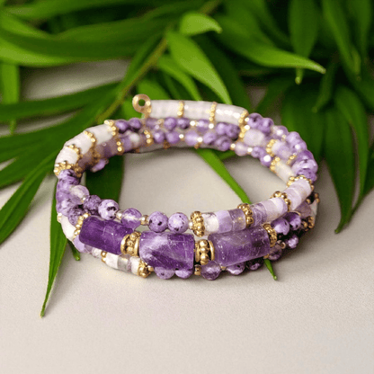 Bracelets multirangs Aura Libre – Énergie & Élégance - Flore Holistic
