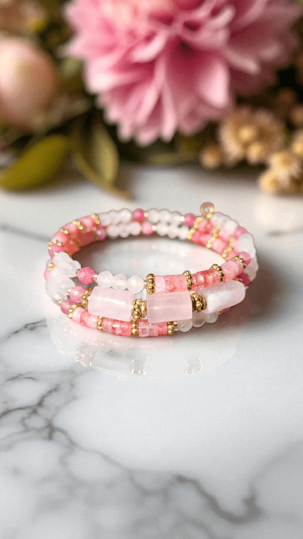 Bracelets multirangs Aura Libre – Énergie & Élégance - Flore Holistic