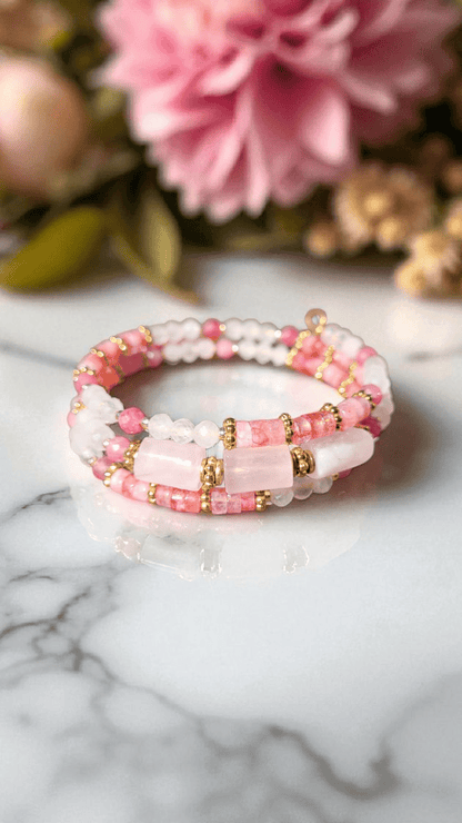 Bracelets multirangs Aura Libre – Énergie & Élégance - Flore Holistic