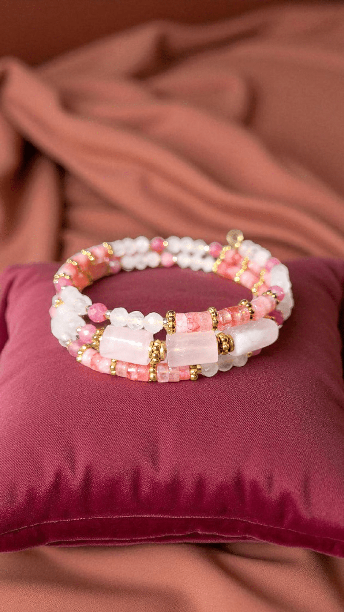 Bracelets multirangs Aura Libre – Énergie & Élégance - Flore Holistic
