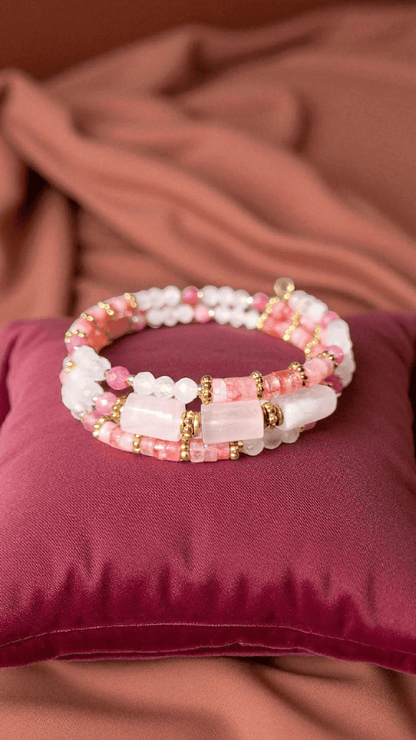 Bracelets multirangs Aura Libre – Énergie & Élégance - Flore Holistic
