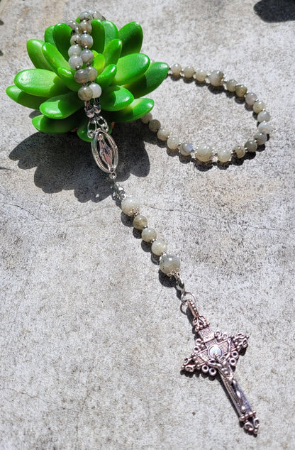 Chapelet en labradorite - Chapelet pierres naturelles - Flore Holistic
