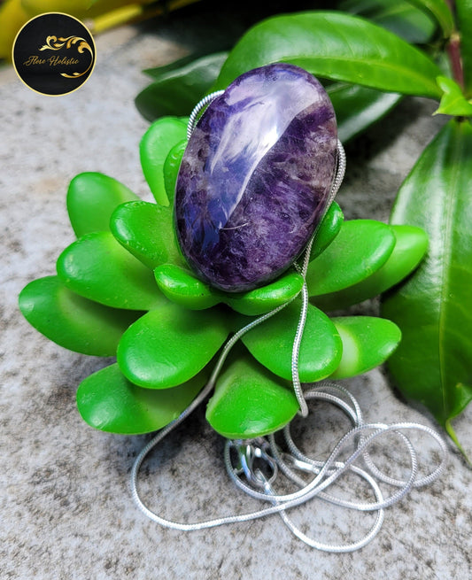 Collier Améthyste AAA Uruguay – Sérénité, Protection et Intuition - Collier pierres naturelles - Flore Holistic