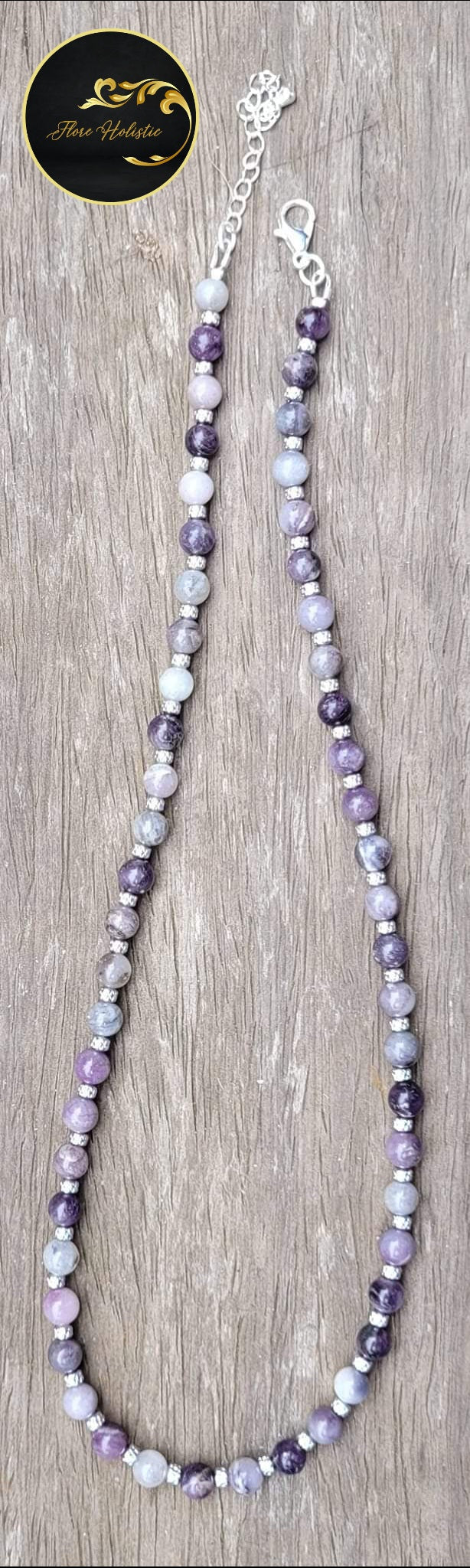 Collier en Sugilite – Équilibre émotionnel et spiritualité - Collier pierres naturelles - Flore Holistic