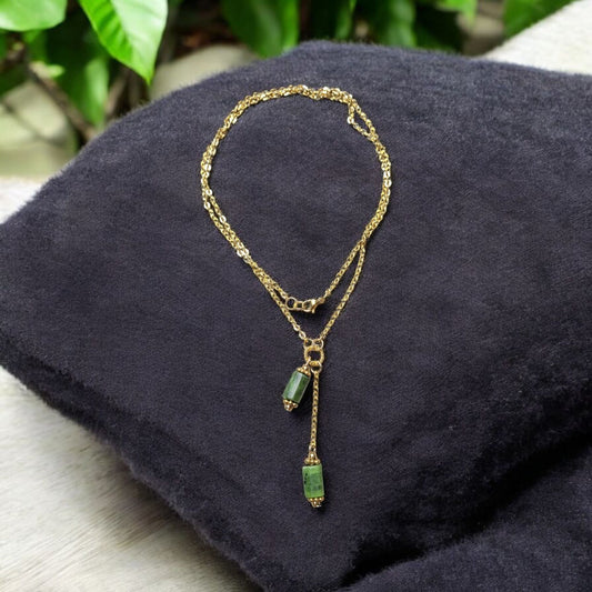 Collier Jade Néphrite – Sérénité et harmonie | Aura Libre - Collier pierres naturelles - Flore Holistic