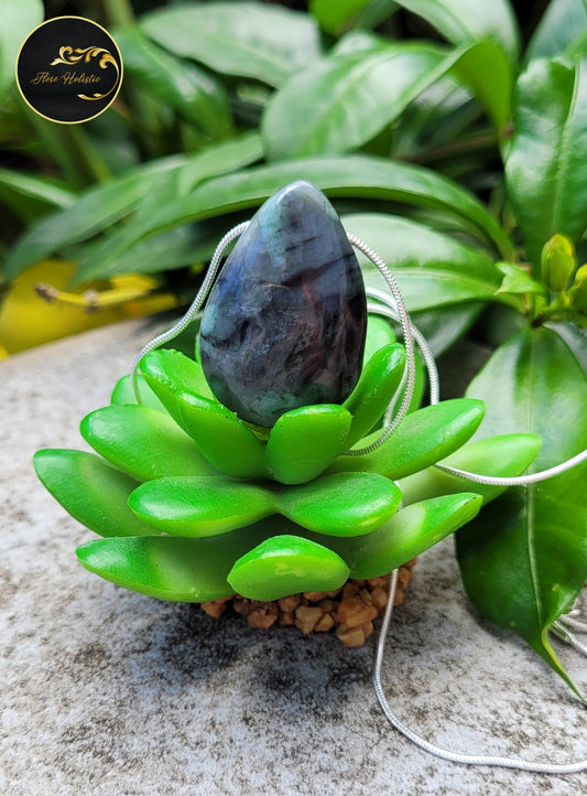 Collier Racine d’Émeraude – Abondance, Harmonie et Ouverture du cœur - Collier pierres naturelles - Flore Holistic