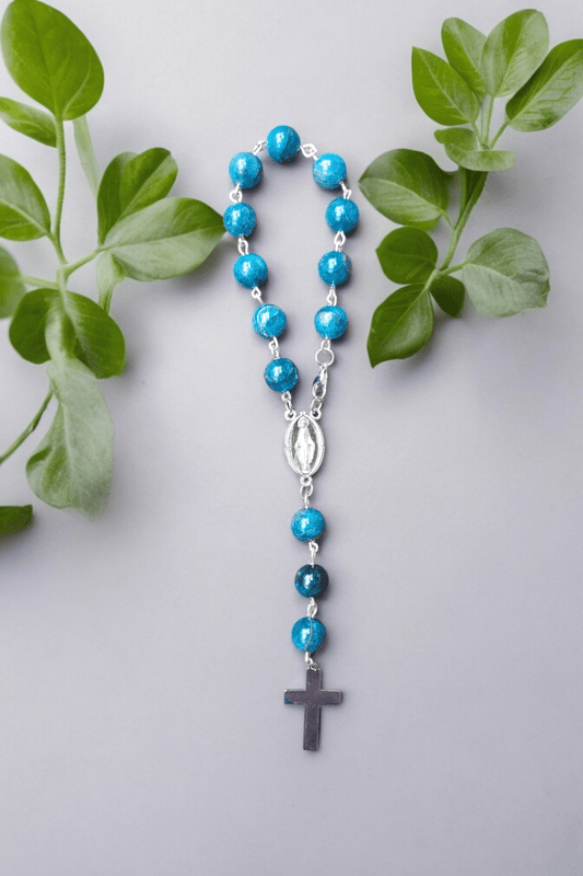 Dizainier en apatite - Chapelet pierres naturelles - Flore Holistic